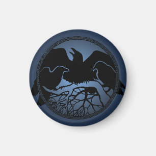 Raven Magnet Raven Art Amérindien Frigo Cadeaux Ma