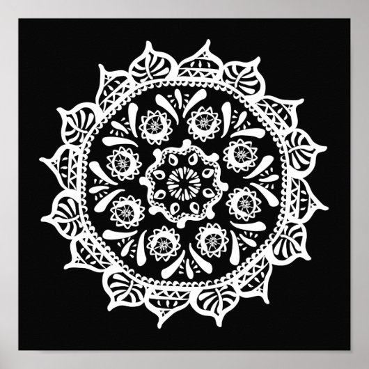 Raven Mandala Poster (Voorkant)