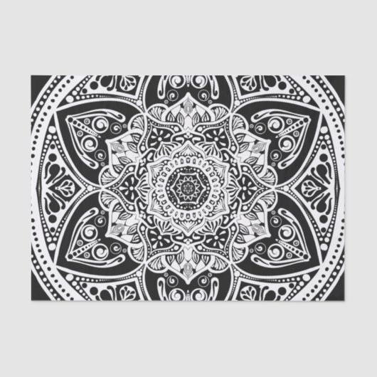 Raven Mandala Tissuepapier (Voorkant)