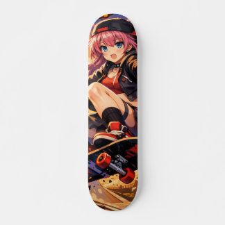 Raven meisje skateboard