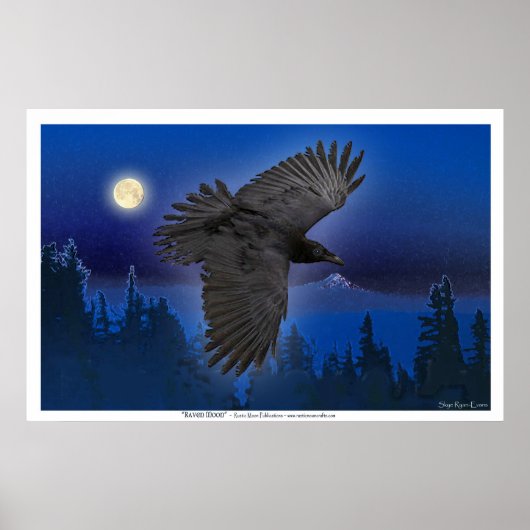 "RAVEN MOON" Art Prints (Voorkant)