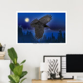 "RAVEN MOON" Art Prints (Thuiskantoor)