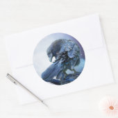 Raven Moon Art Sticker (Envelop)