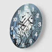 Raven Moon Clock Grote Klok (Hoek)