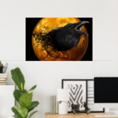 Raven moon fantasy poster (Thuiskantoor)