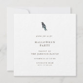 Raven Moon Forest Halloween Feestuitnodiging Kaart (Voorkant)