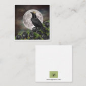 Raven Moon notecard Notitiekaartje (Voorkant / Achterkant)