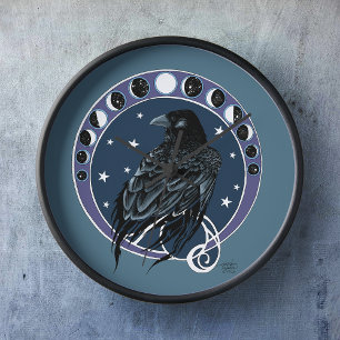 Raven Moon Phases sterren blauw