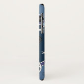 Raven Moon Phases sterren blauw Case-Mate iPhone Case (Achterkant/links)