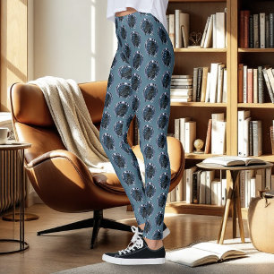 Raven Moon Phases sterren blauw Leggings