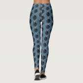 Raven Moon Phases sterren blauw Leggings (Achterkant)