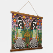 Raven & Moon Tapestry – Edgar Allan Poe Geïnspiree Hangend Wandkleed (Gebogen)