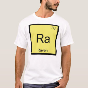 Raven Naam Chemie Element Periodiek Systeem T-shirt