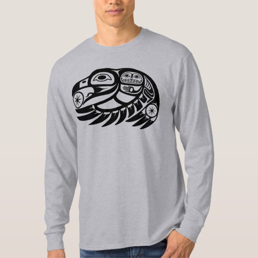 Raven Native American Design T-shirt (Voorkant)