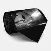 Raven - Nevermore Sunbeams & Tree B&W Stropdas (Opgerold)