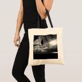Raven - Nevermore Sunbeams & Tree B&W Tote Bag (Voorkant (product))