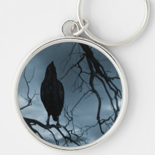 Raven - Nevermore Sunbeams & Tree Blue Sleutelhanger