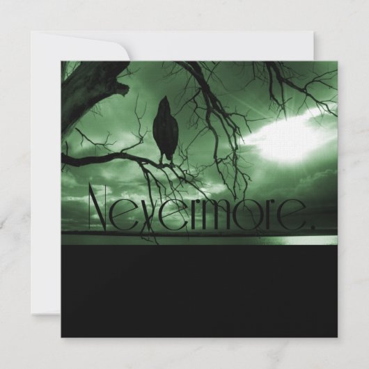 Raven - Nevermore Sunbeams Tree - Groen Kaart (Voorkant)
