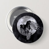 Raven of Crow Ronde Button 7,6 Cm (Voorkant /achterkant)