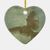 Raven of Poe's Poetry Keramisch Ornament (Voorkant)