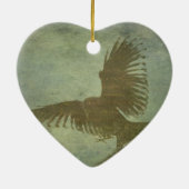 Raven of Poe's Poetry Keramisch Ornament (Achterkant)