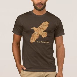 Raven op Brown T-shirt