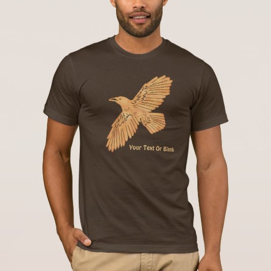 Raven op Brown T-shirt (Voorkant)