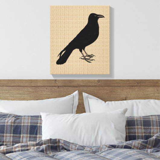 Raven op Canvas (Insitu (Slaapkamer))
