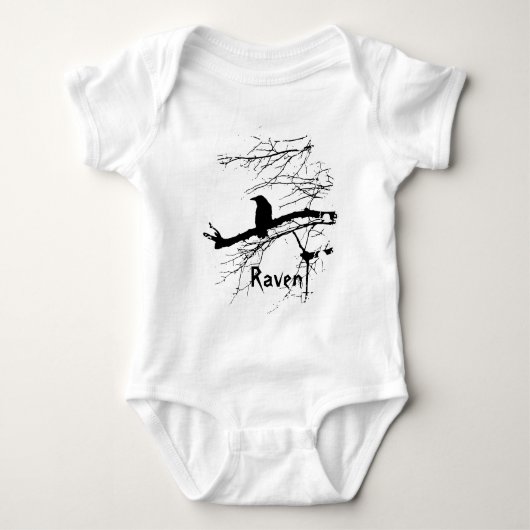 Raven op de Bodysuit Baby (Voorkant)