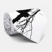 Raven op de boom stropdas (Opgerold)