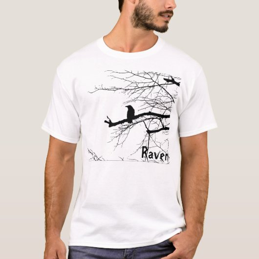 Raven op de boom t-shirt (Voorkant)