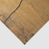 Raven op een Branch Gold Achtergrond Decoupage Tissuepapier (Detail)