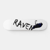 Raven op het schaarste van Raven Skateboard (Horizontaal)