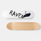 Raven op het schaarste van Raven Skateboard (Horizontaal)