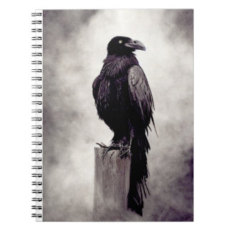 Raven op post notitieboek