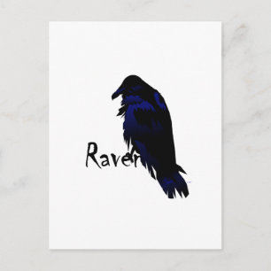 Raven op Raven Briefkaart