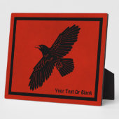 Raven op rood fotoplaat (Zijkant)