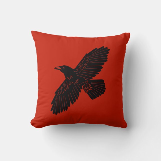 Raven op rood kussen (Voorkant)