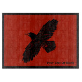 Raven op rood snijplank (Voorkant)