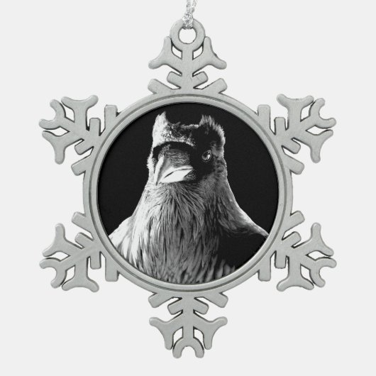 Raven Ornament Corbeau Décorations de Noël sur mes (Devant)