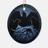Raven Ornament Personalized Raven Decoration Gift (Links)