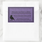 Raven Paarse Sjabloon Stickers (Tas)