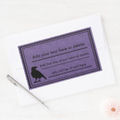 Raven Paarse Sjabloon Stickers (Envelop)