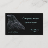 Raven Pastels op Black Visitekaartje (Voorkant)