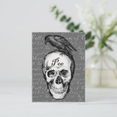 Raven Poe Briefkaart (Staand voorkant)