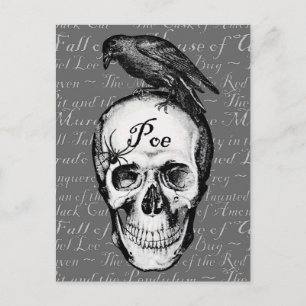 Raven Poe Briefkaart