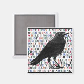 Raven Poem Edgar Allan Poe Magneet (Voorkant / Achterkant)