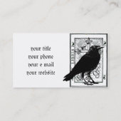 Raven Profile Card Visitekaartje (Achterkant)