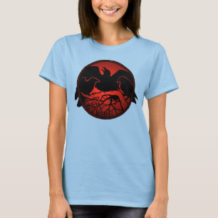 Raven Ringer Shirt Raven Women's Crow Art Shirten