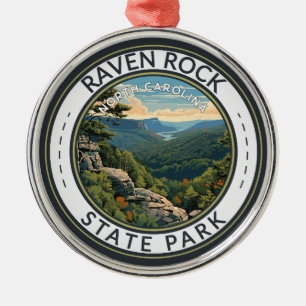 Raven Rock State Park North Carolina Reisbadge Metalen Ornament